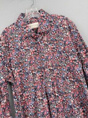 Kurt River Hell's Spread Slim Fit Shirt Mens XXL Floral Long Sleeve Button Front